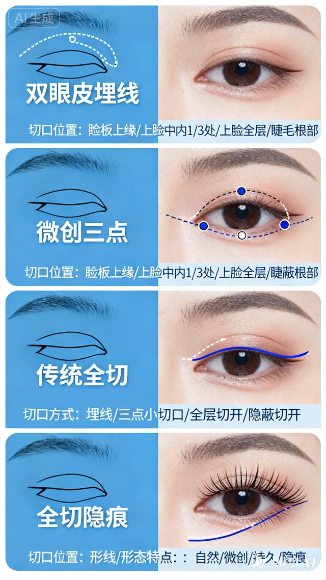 【终极科普】全切隐痕双眼皮，一眼解锁妈生自然电眼之美