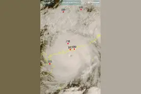 台风“桦加沙”登陆时间地点最新调整：强度减弱，远离珠三角逐步靠近阳江图片
