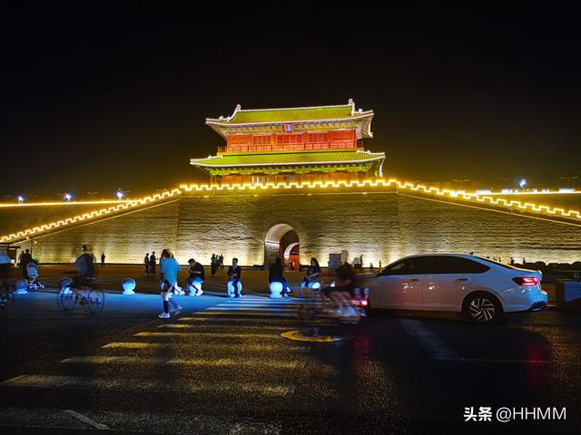 开启正定古城之旅！夜景很美！