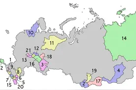 俄罗斯行政区划概述之自治共和国，共有22个，包括克里米亚图片