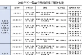 @呼和浩特人，五一期间，这些服务部门营业时间有调整！图片