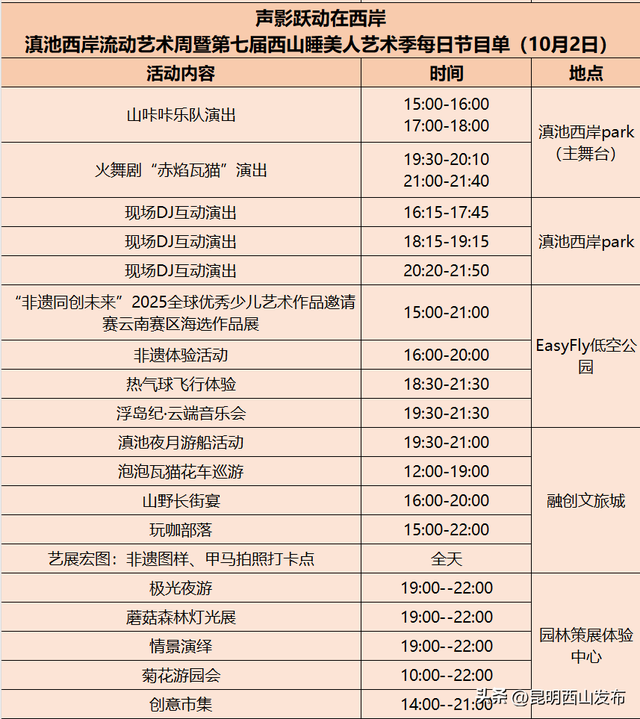 免票！第七届西山睡美人文化艺术季最全攻略重磅来袭，一文带你玩转国庆（附活动日程表）