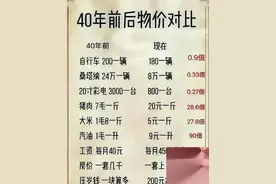84年的物价与24年的物价对比，40年前后的对比，问题和规律是什么图片