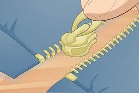 如何修复分离的拉链图片