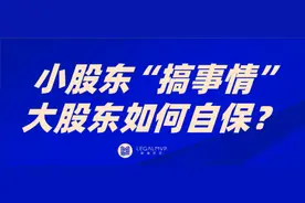 新《公司法》下，大股东最怕小股东做的10件事图片