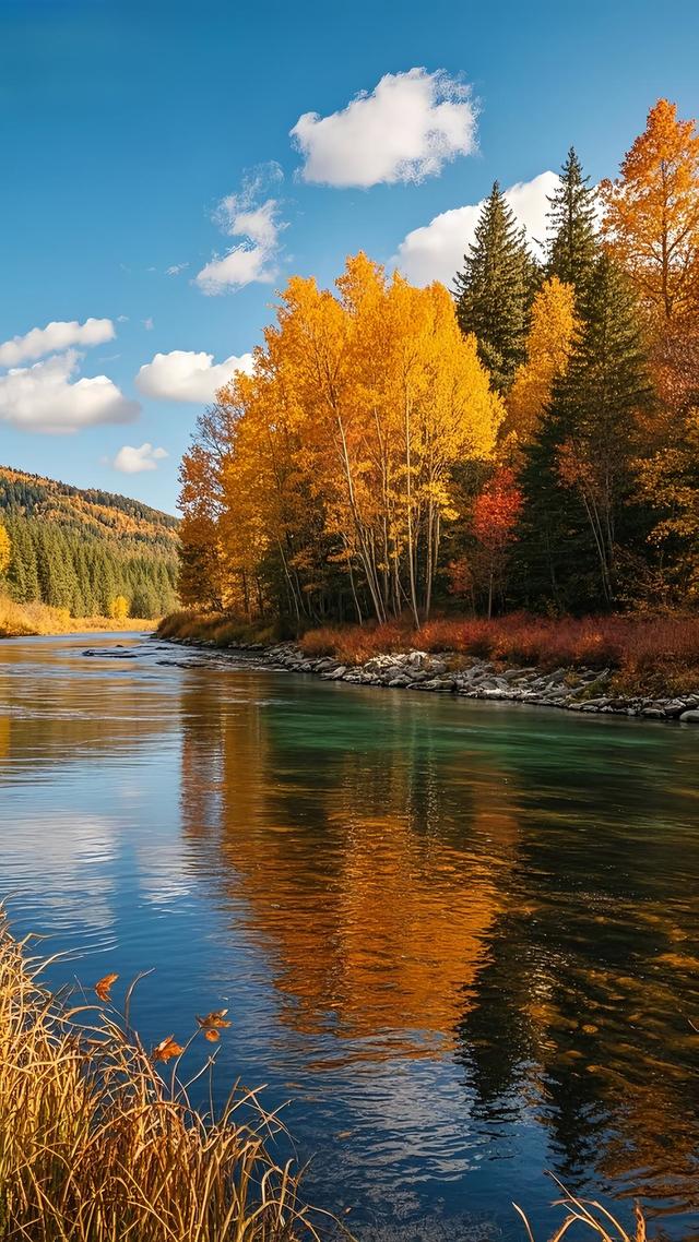 秋意浓时，山河变色，情到深处，层林尽染。治愈系秋天美景