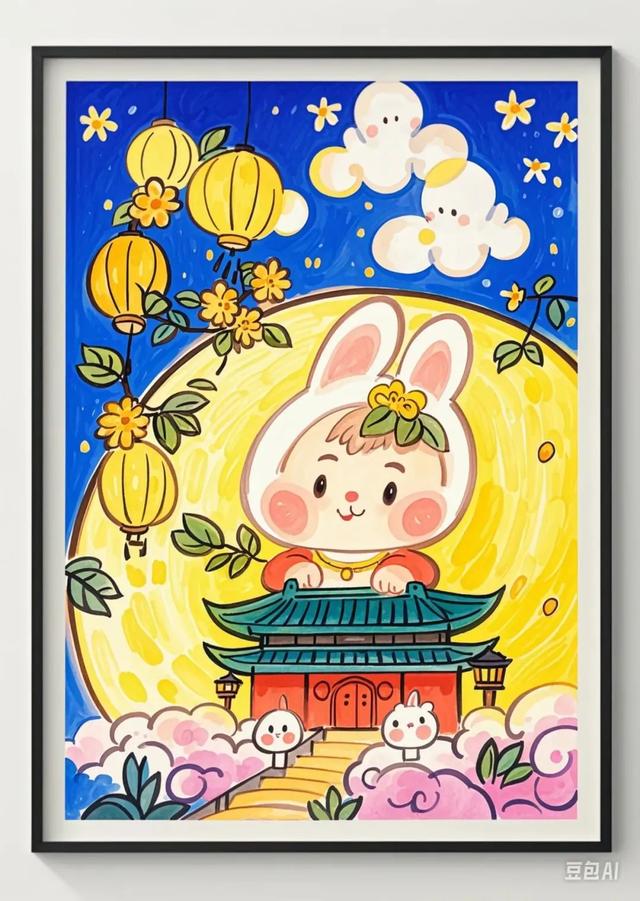 简笔画最全中秋节主题绘画＋绘画思路，张张创意满满！