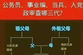 政审查三代，终于有人整理出来了，一目了然，清晰易懂！图片