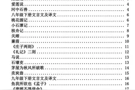 【七年级+八年级+九年级】下册文言文及翻译图片