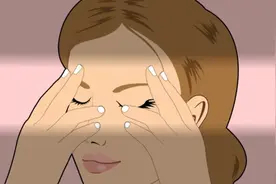 如何自己做面部按摩~动态图图片