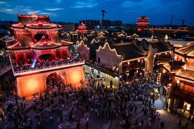 夜太阳灯光助力河南新密溱洧水城，唤醒千年梦境！