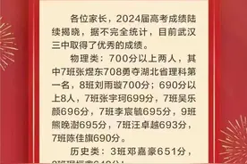 武汉18所高中2024高考成绩汇总！图片