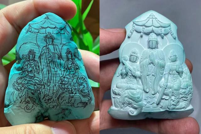 教你快速分辨优化绿松石和原矿绿松石