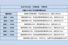 安徽2023养老保险缴费标准，算居民养老和职工养老缴费和待遇图片
