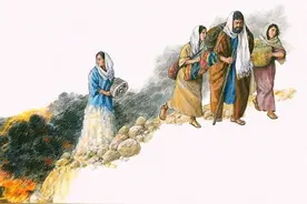 罗得“妻子”变个盐柱子图片