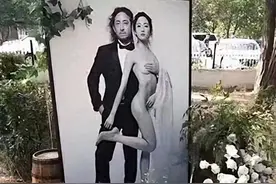 全裸亮相婚纱照？三宝千惠大胆创新，网友直呼“太敢了”！图片