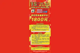 3D游戏大派奖即将开始！单注最高可中1800元！图片