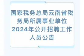 【招聘】国家税务总局云南省税务局所属事业单位2024年公开招聘工作人员公告图片