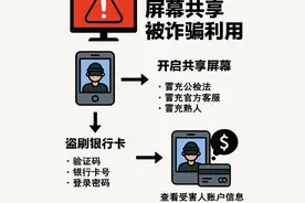 只开了个“共享屏幕”！银行卡就空了……图片