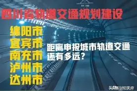 四川：绵阳、宜宾、南充、泸州、达州能否建设轨道交通？回复来了图片