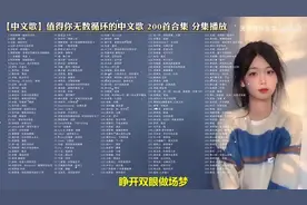 时长13小时40分 高质量中文歌 值得循环无数次的宝藏歌曲 200首合集图片