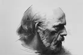 一根木炭，5分钟一幅肖像，一天画20幅的疯子图片