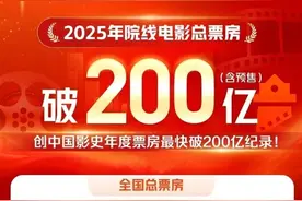 2025年度总票房破200亿图片