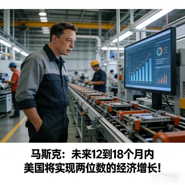 马斯克：未来12到18个月内 美国将实现两位数的经济增长！