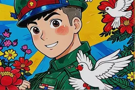 三月雷锋月，学习雷锋好精神，雷锋主题绘画作品欣赏图片