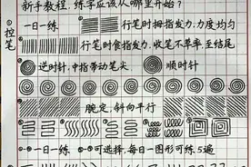 原来这才是练字的正确顺序，新手教程图片