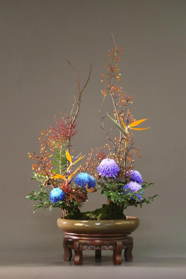 30个名师菊花插花作品，带你赏尽秋日好风景