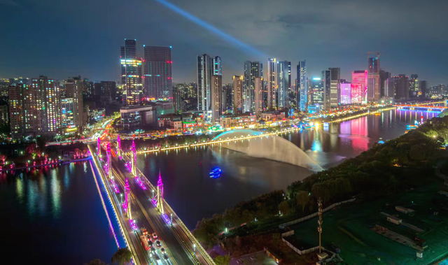 太美啦！副中心国庆夜景璀璨上新！开启特色灯光秀——