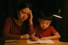 一个小学生家长的苦恼：教育部明文规定小学一二年级不能留书面作业，但老师、家长、孩子仿佛游击队队员图片