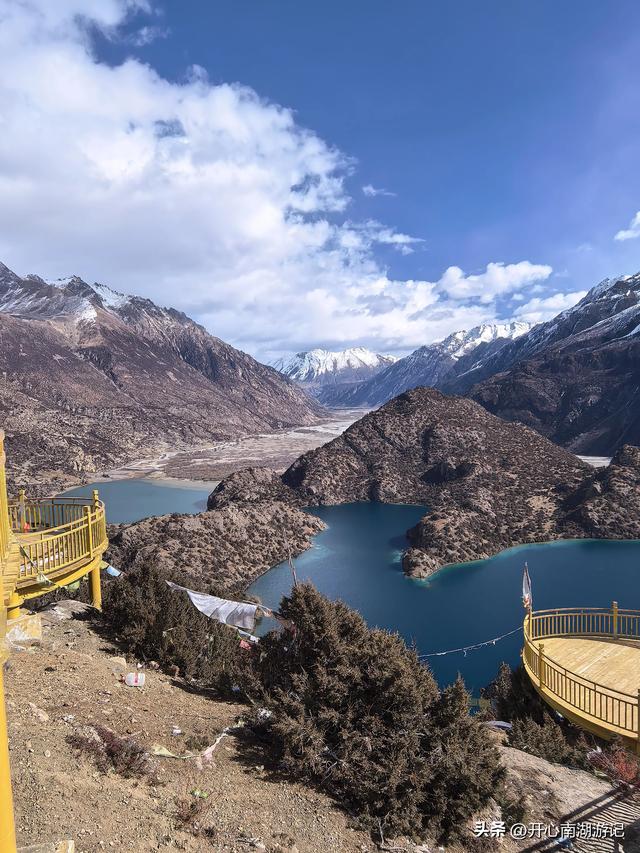 喀什经317到成都，边坝-洛隆，看祥格拉冰川，登顶观三色湖