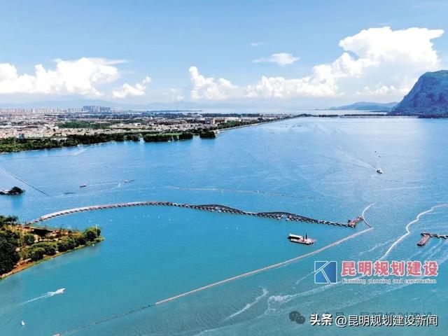 滇池草海第三座浮桥预计9月下旬建成！