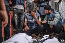 大风编译 | “加沙没有前线，加沙都是前线”——巴以冲突37名记者遇难前所未有图片