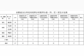 安徽计划定向培养117名乡村小学全科型教师图片