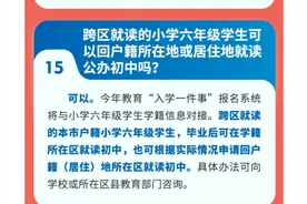 权威回复！重庆最新招生政策问答20条来了！明确可以跨区？图片