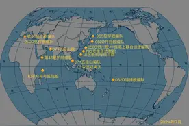 规模空前，解放军多支编队进入西太，地图上到处都是中国军舰图片