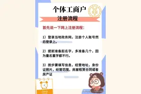 个体工商户注册流程图片