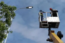 南阳市市政环卫服务中心路灯设施管理所开展城区隐患排查专项行动图片