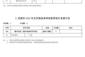 2024年济南各普通高中招生计划和指标生分配计划来了图片