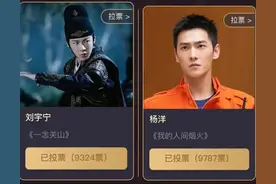 杨洋都没想到，刘宇宁能在年末投票力压自己，实现三个断层第一吧图片