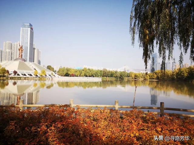 银滩湿地公园的秋日午后时光