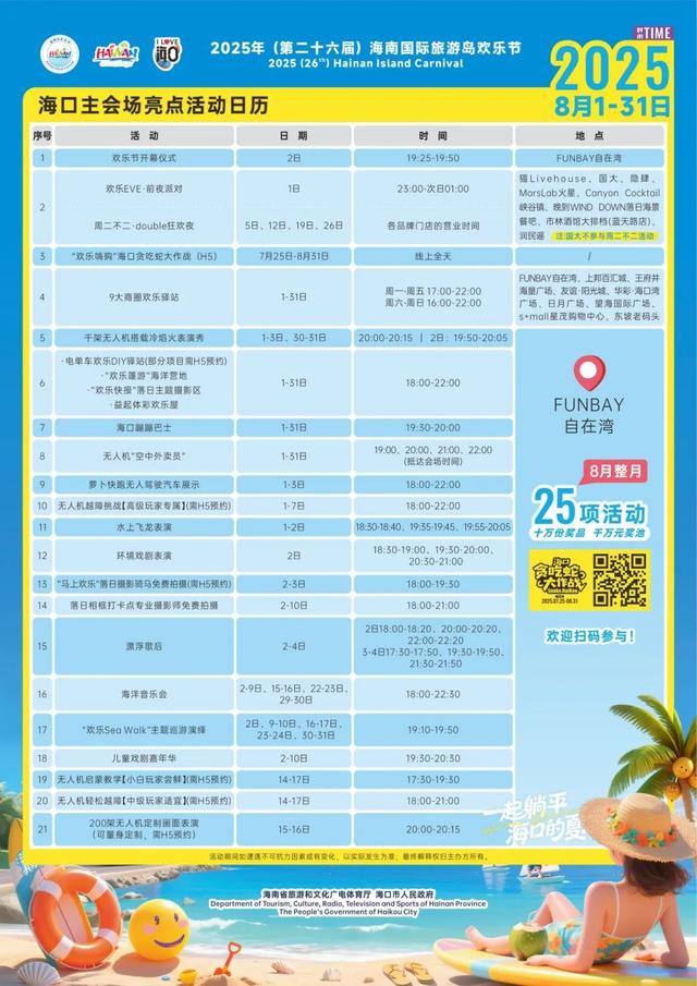 欢乐节 | 海口全城音浪狂欢，就差你啦~