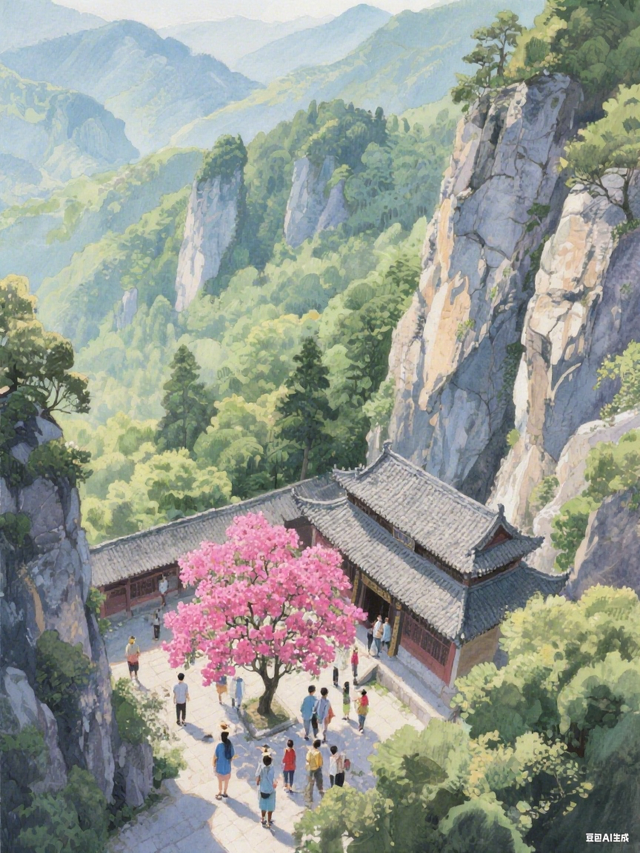 一秒入画！千年紫薇花，打卡夏日限定的剑门关浪漫