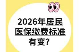 2026缴费标准出炉，对比去年你多交了吗图片