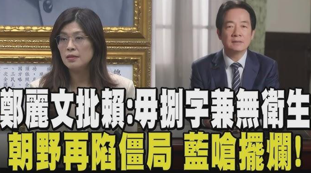 打起来了！赖清德抓捕13个国民党人，郑丽文和蒋万安宣战赖清德！
