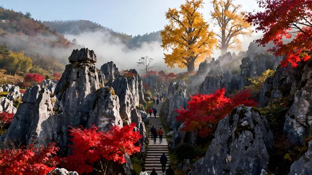 安徽芜湖：鸠兹初冬铺锦绣 江枫雅韵醉游仙