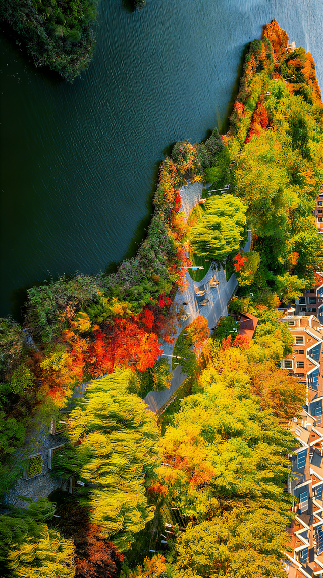 生态城的秋天，已经美得不像样了
